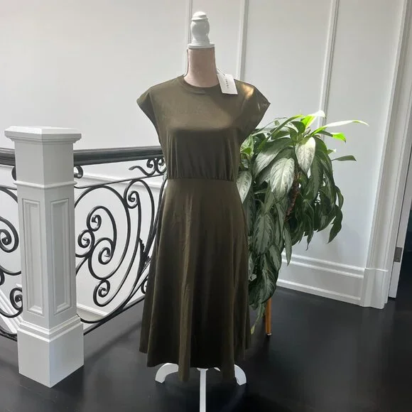 FRAME Cotton Midi Dress Size S - Picture 6 of 7